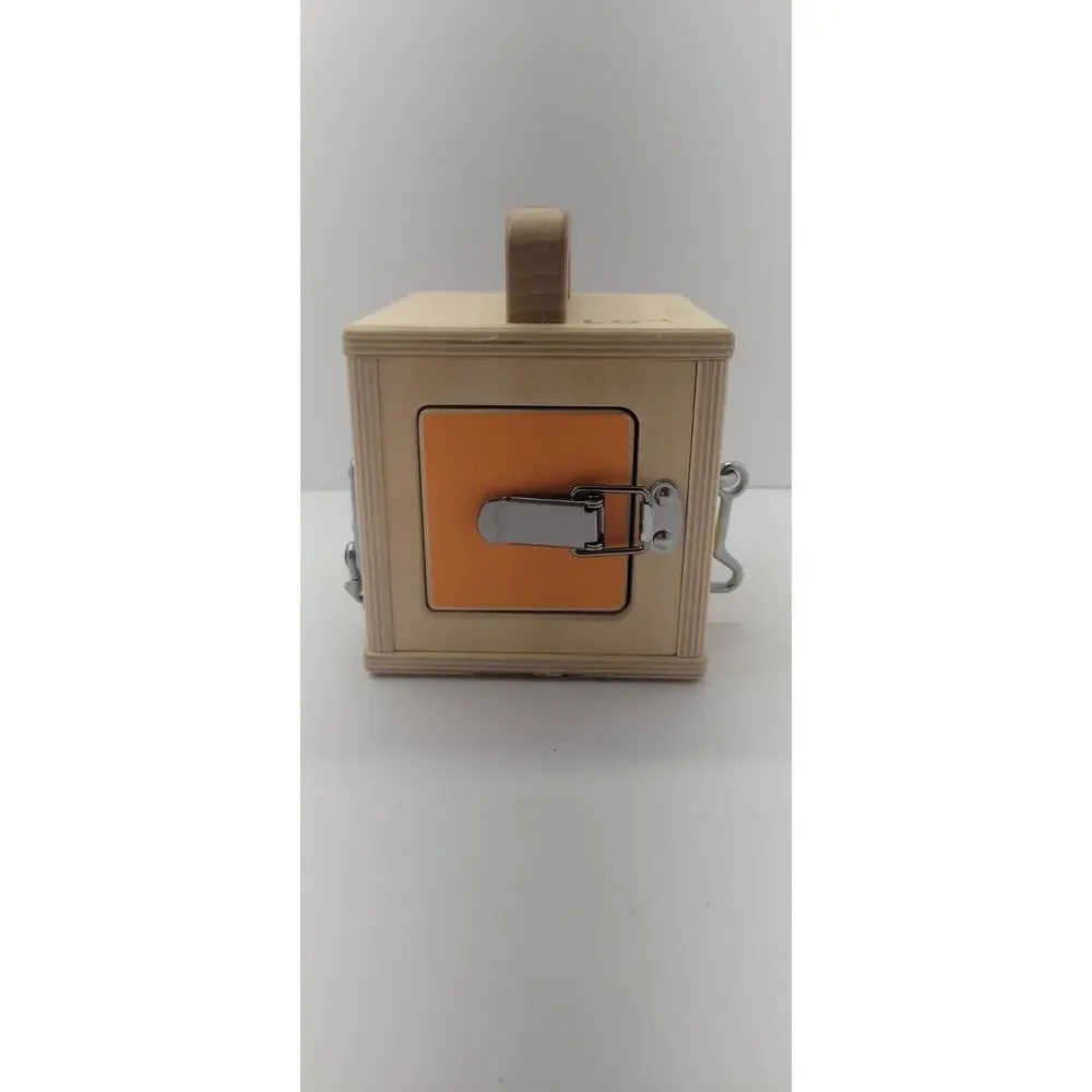 Lovevery Montessori Wooden Lock Box Busy Board Toddler Activity Toy Fine Motor S